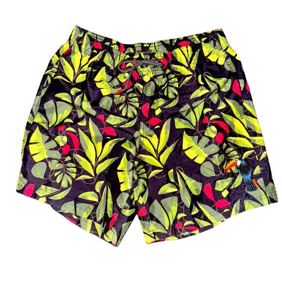 RARE Sundek Men’s Swim Trunks - Toucan Embroidered - Picture 1 of 7